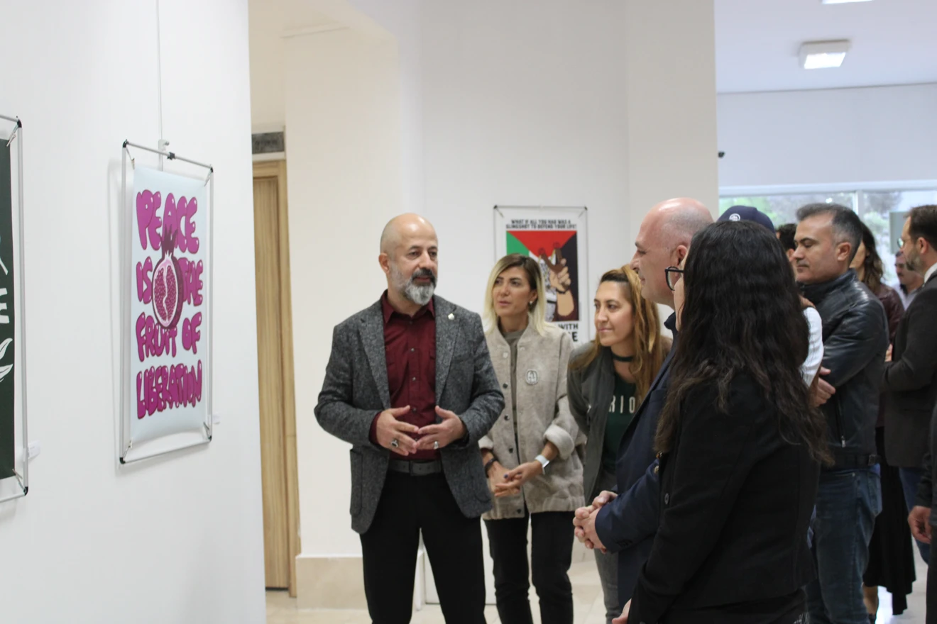 ‘FİLİSTİN Uluslararası Afiş ve Baskı Sergisi’ açıldı